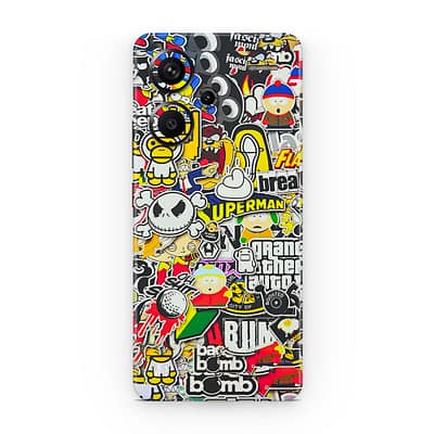 Redmi Note 13 Pro Plus Sticker Bomb 3D Skin WrapitSkin