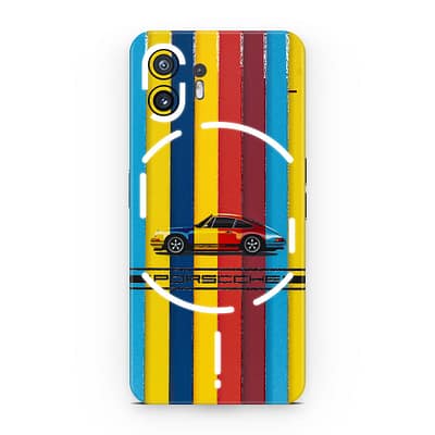 Nothing Phone 2 Porsche Multicolor 3D Skin WrapitSkin