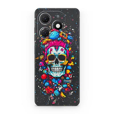 Tecno Spark 20 Skull 3D Skin WrapitSkin