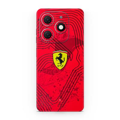 Tecno Spark 20 Ferrari's Blaze 3D Skin WrapitSkin