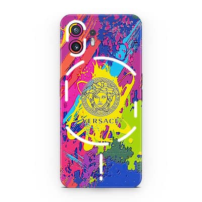 Nothing Phone 2 Versace Colorful 3D Skin WrapitSkin