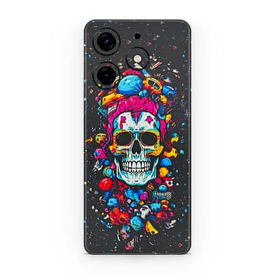 Tecno Spark 10 Pro Skull 3D Skin WrapitSkin