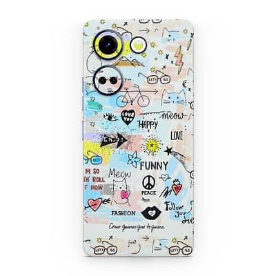 Tecno Camon 20 Pro Doodles 3D Skin WrapitSkin