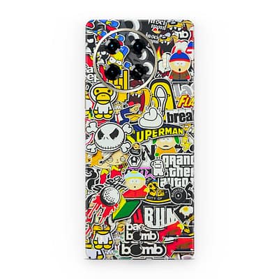 Tecno Spark 20 Pro Plus Sticker Bomb 3D Skin WrapitSkin
