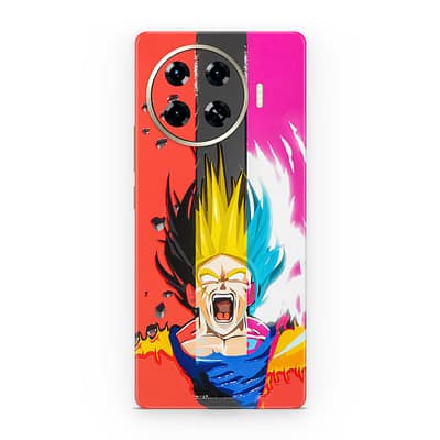 Tecno Spark 20 Pro Plus Angry Goku 3D Skin WrapitSkin