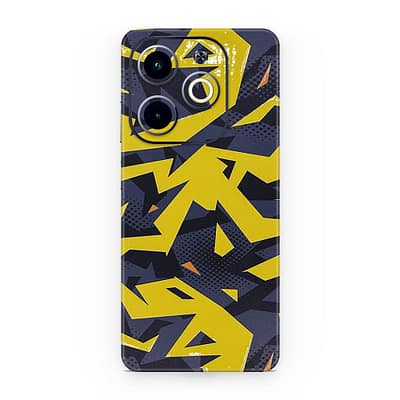 Infinix Hot 40i Abstract Yellow 3D Skin WrapitSkin