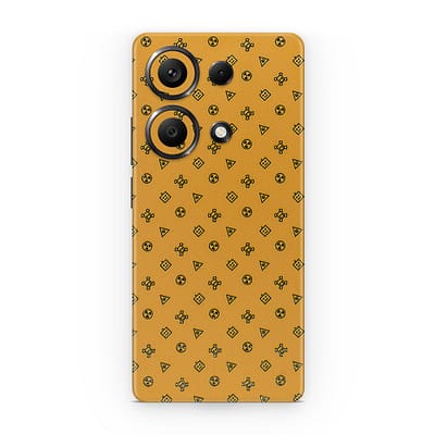 Redmi Note 13 Pro 4G Yellow Danger 3D Skin WrapitSkin