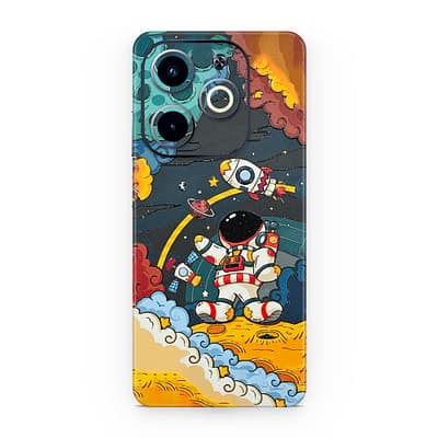 Infinix Hot 40i Flight Planet 3D Skin WrapitSkin