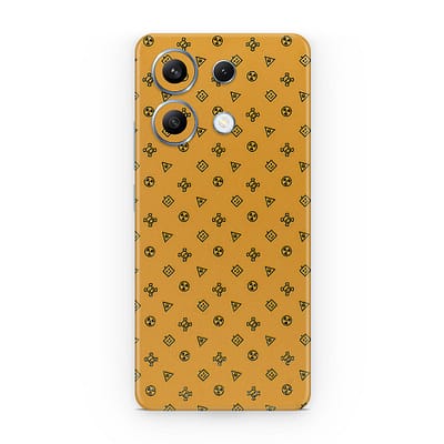 Redmi Note 13 4G Yellow Danger 3D Skin WrapitSkin