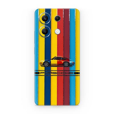 Redmi Note 13 4G Porsche Multicolor 3D Skin WrapitSkin