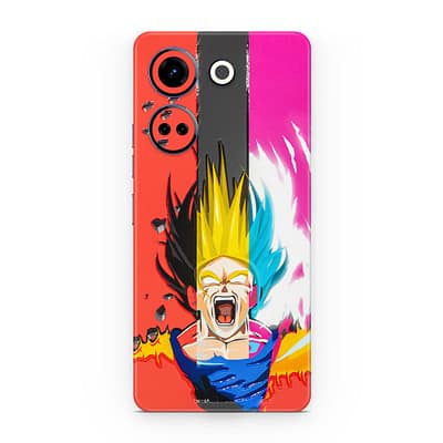 Tecno Camon 20 Angry Goku 3D Skin WrapitSkin
