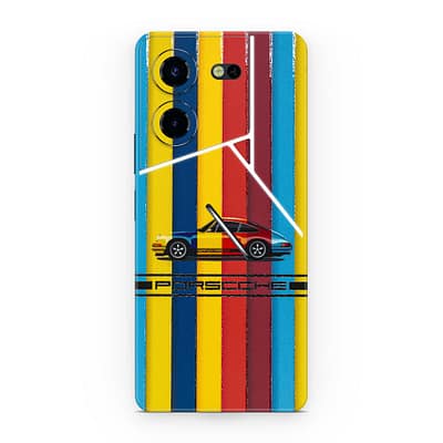 Tecno Pova 5 Pro 5G Porsche Multicolor 3D Skin WrapitSkin