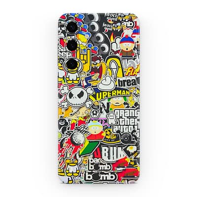 Galaxy S24 Plus Sticker Bomb 3D Skin WrapitSkin