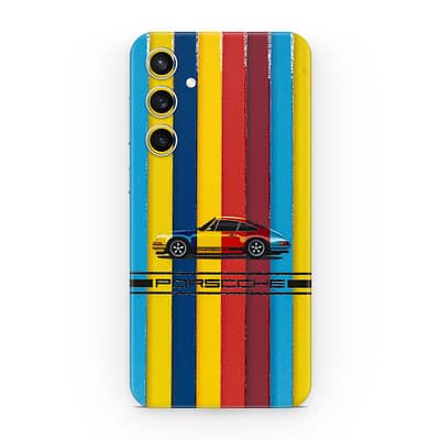 Galaxy S23 FE Porsche Multicolor 3D Skin WrapitSkin
