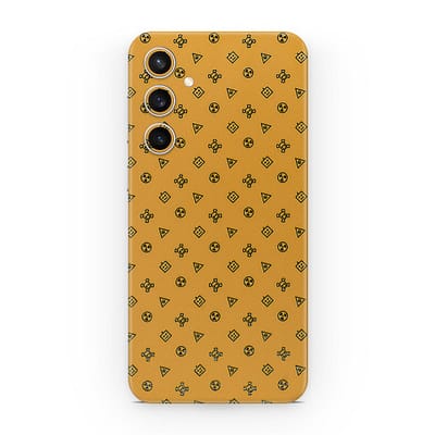 Galaxy S23 FE Yellow Danger 3D Skin WrapitSkin