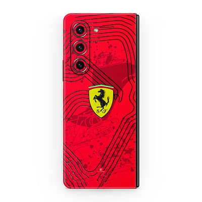 Galaxy Z Fold 5 Ferrari's Blaze 3D Skin WrapitSkin