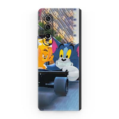 Galaxy Z Fold 3 Tom And Jerry 3D Skin WrapitSkin