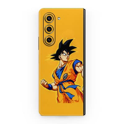 Galaxy Z Fold 5 Goku Yellow 3D Skin WrapitSkin