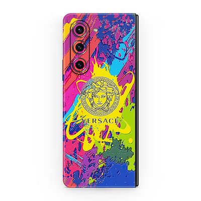 Galaxy Z Fold 5 Versace Colorful 3D Skin WrapitSkin