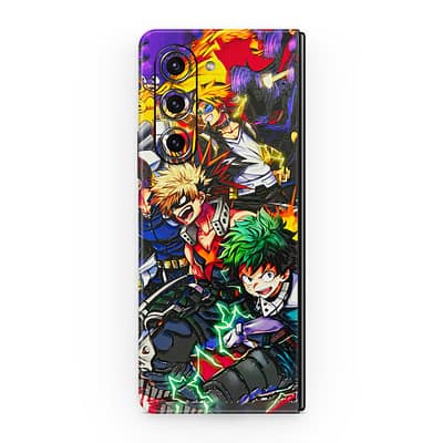 Galaxy Z Fold 5 My Hero 3D Skin WrapitSkin