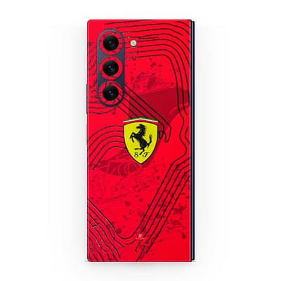 Galaxy Z Fold 6 Ferrari's Blaze 3D Skin WrapitSkin