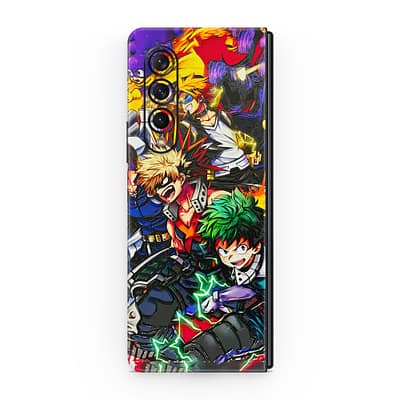 Galaxy Z Fold 3 My Hero 3D Skin WrapitSkin
