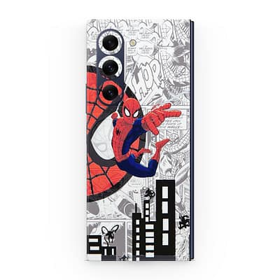 Galaxy Z Fold 6 Spiderman Comic 3D Skin WrapitSkin