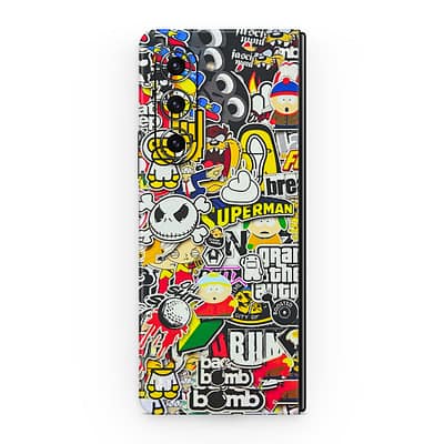 Galaxy Z Fold 5 Sticker Bomb 3D Skin WrapitSkin
