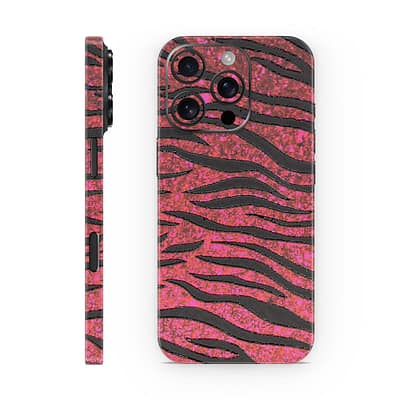 iPhone 16 Pro Red Zebra 3D Skin WrapitSkin