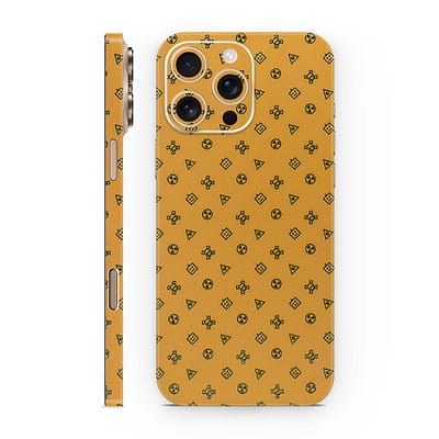 iPhone 16 Pro Max Yellow Danger 3D Skin WrapitSkin