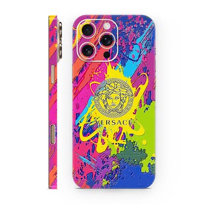 iPhone 16 Pro Max Versace Colorful 3D Skin WrapitSkin