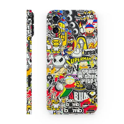 iPhone 16 Sticker Bomb 3D Skin WrapitSkin