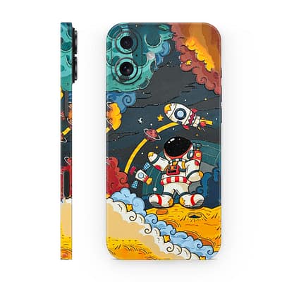 iPhone 16 Plus Flight Planet 3D Skin WrapitSkin