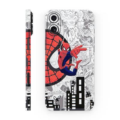 iPhone 16 Spiderman Comic 3D Skin WrapitSkin