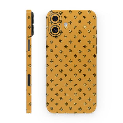 iPhone 16 Yellow Danger 3D Skin WrapitSkin