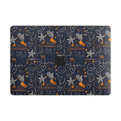 MacBook Pro 13” Touch Bar 2018 Doodleverse Skin WrapitSkin