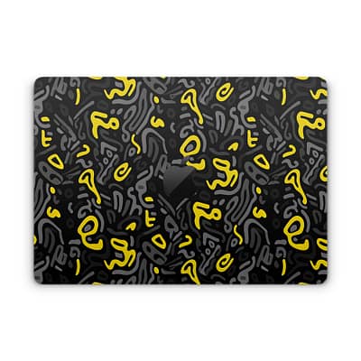 MacBook Pro 14'' (2021) Yellow Grooves Skin WrapitSkin