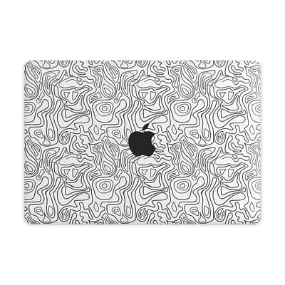 MacBook Pro 13” Touch Bar 2018 White Contour Skin WrapitSkin
