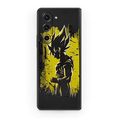Galaxy Z Fold 5 Goku Spirit 3D Skin WrapitSkin