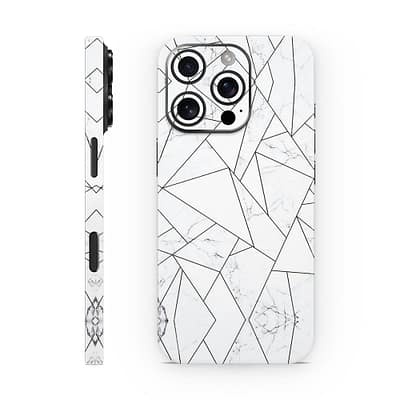 iPhone 16 Pro Marble Grid 3D Skin WrapitSkin