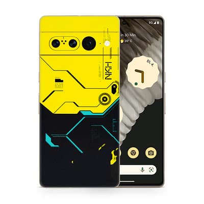 Pixel 7 Pro Cyberpunk City 3D Skin WrapitSkin