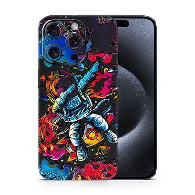iPhone 15 Pro Trippy Astronaut 3D Skin WrapitSkin