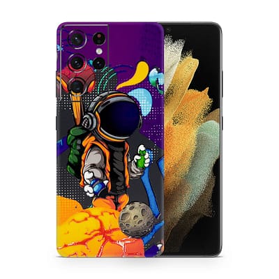 Galaxy S21 Ultra Space Doodler 3D Skin WrapitSkin