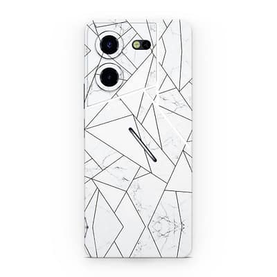 Pova 5 Pro 5G Marble Grid 3D Skin WrapitSkin