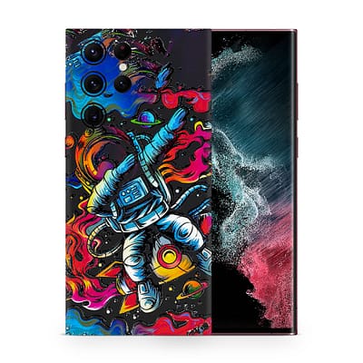 Galaxy S22 Ultra Trippy Astronaut 3D Skin WrapitSkin