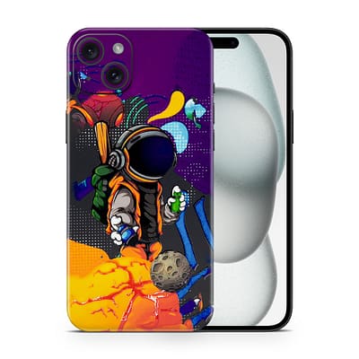 iPhone 15 Space Doodler 3D Skin WrapitSkin