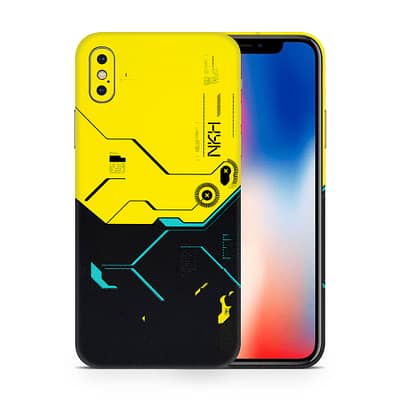 iPhone X Cyberpunk City 3D Skin WrapitSkin