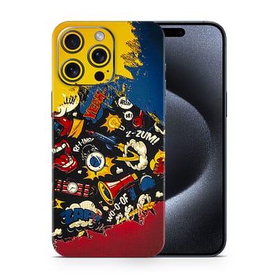 iPhone 15 Pro Max Pop Art 3D Skin WrapitSkin