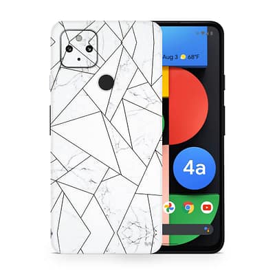 Pixel 4A 5G Marble Grid 3D Skin WrapitSkin