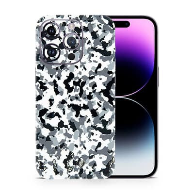 iPhone 14 Pro Max Snow Camo 3D Skin WrapitSkin